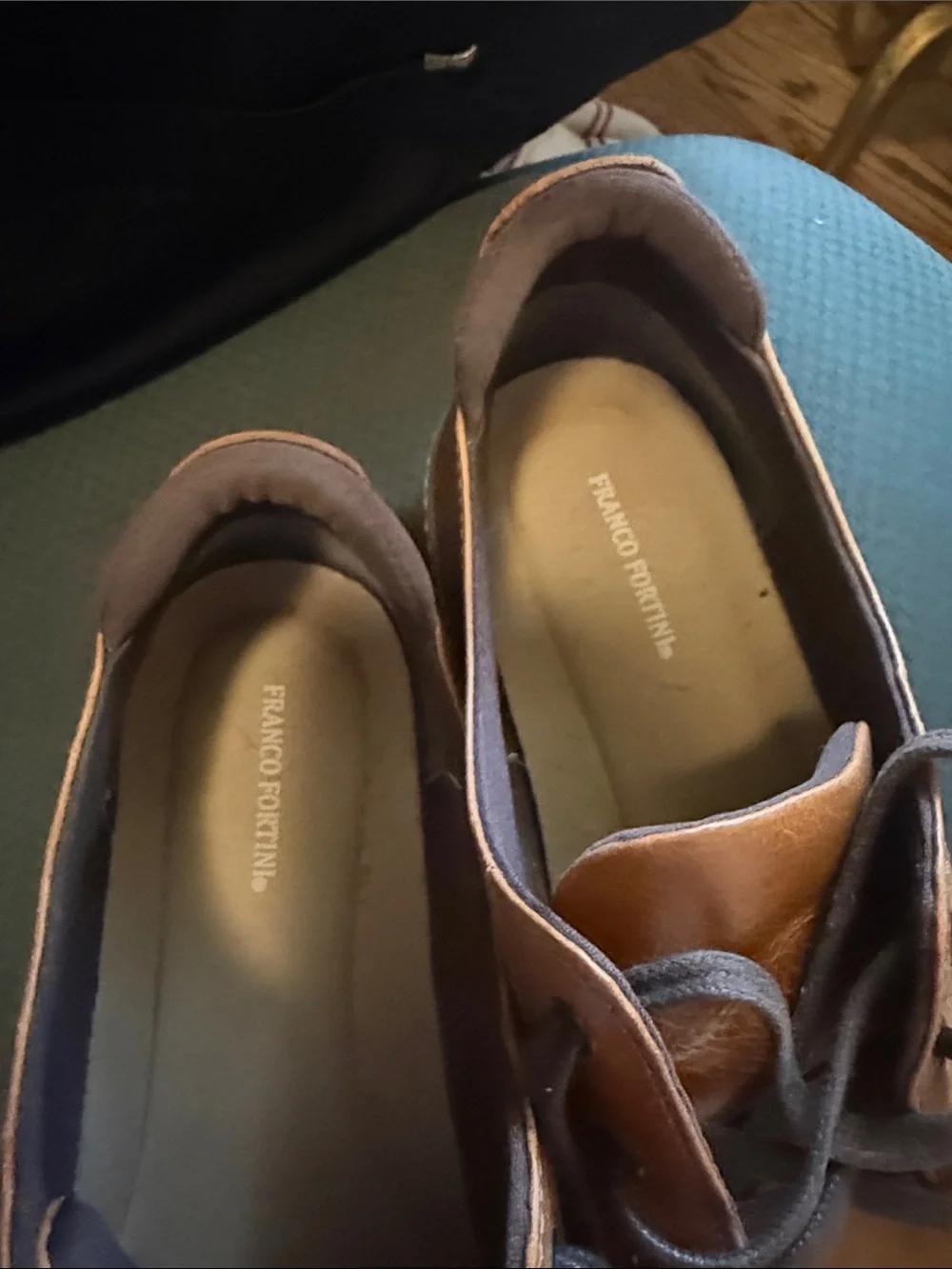 Franco Fortini Brown Leather Chukka Lace-Up Shoes